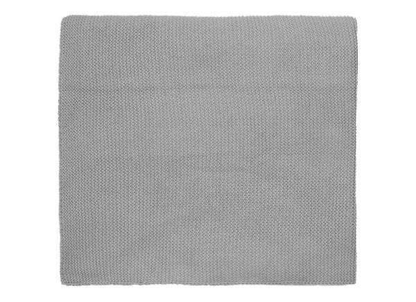 Image sur Couverture basic en tricot 150 x 100 cm, gris